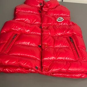 Moncler Kids Red Puffer Vest